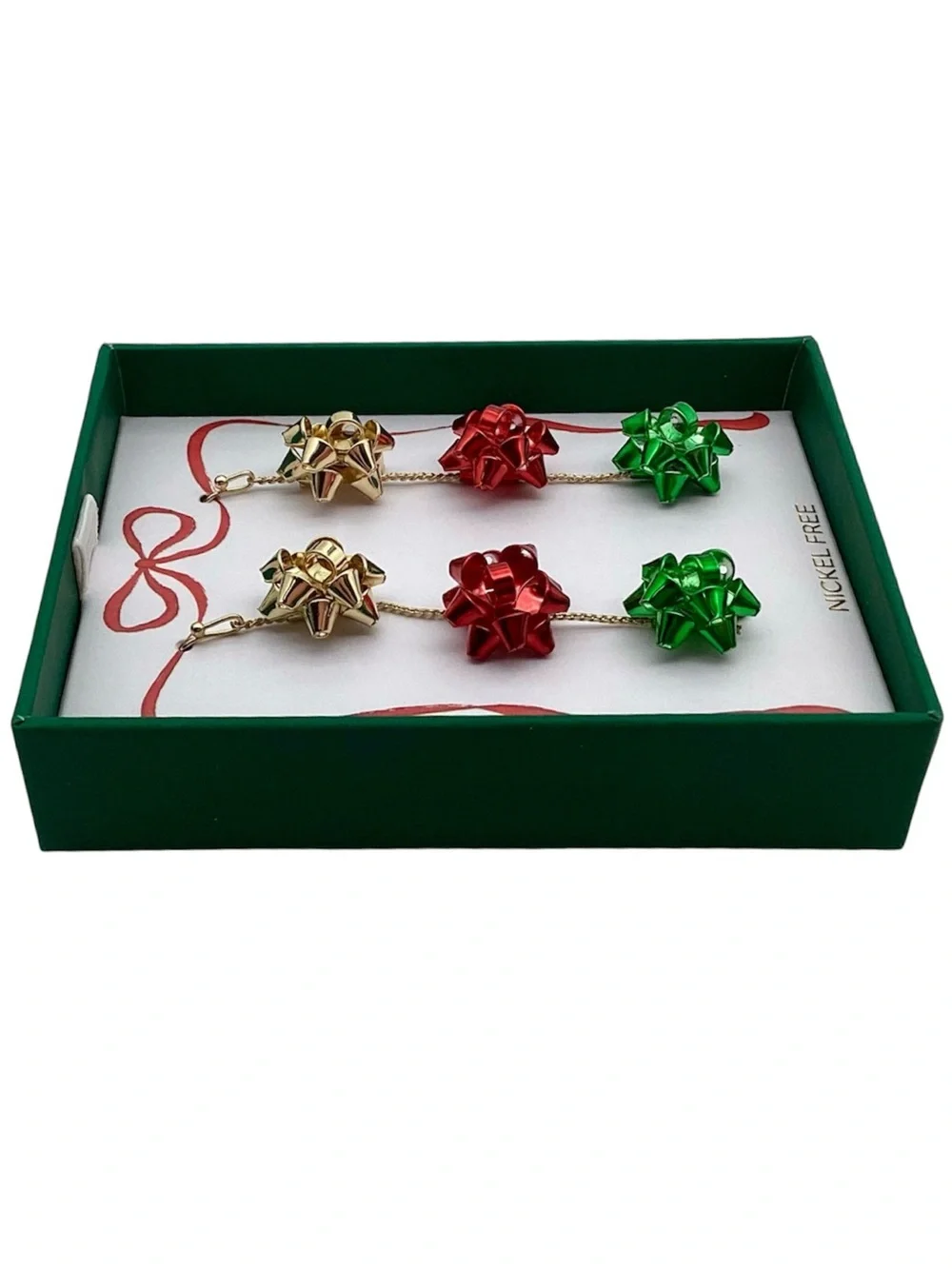 True to Form Gift Bow Dangle Earrings (NWT)